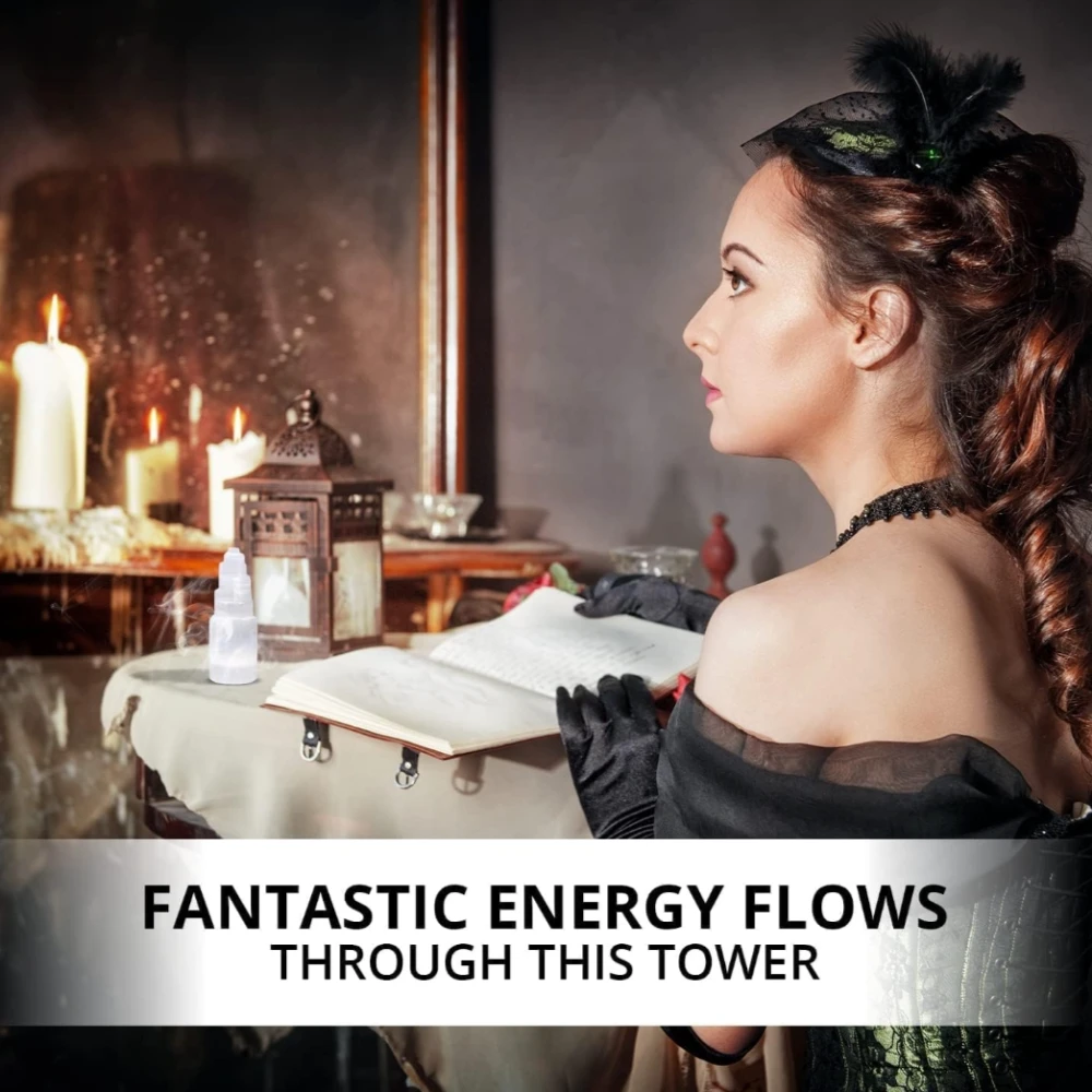 Agatesvibe Selenite Crystal Skyscraper Tower – 4 Inch, Hand Crafted Anxiety Relief Healing Crystals for Meditation, Bedroom Décor, Reiki & Best for Gift (Pack of 1)