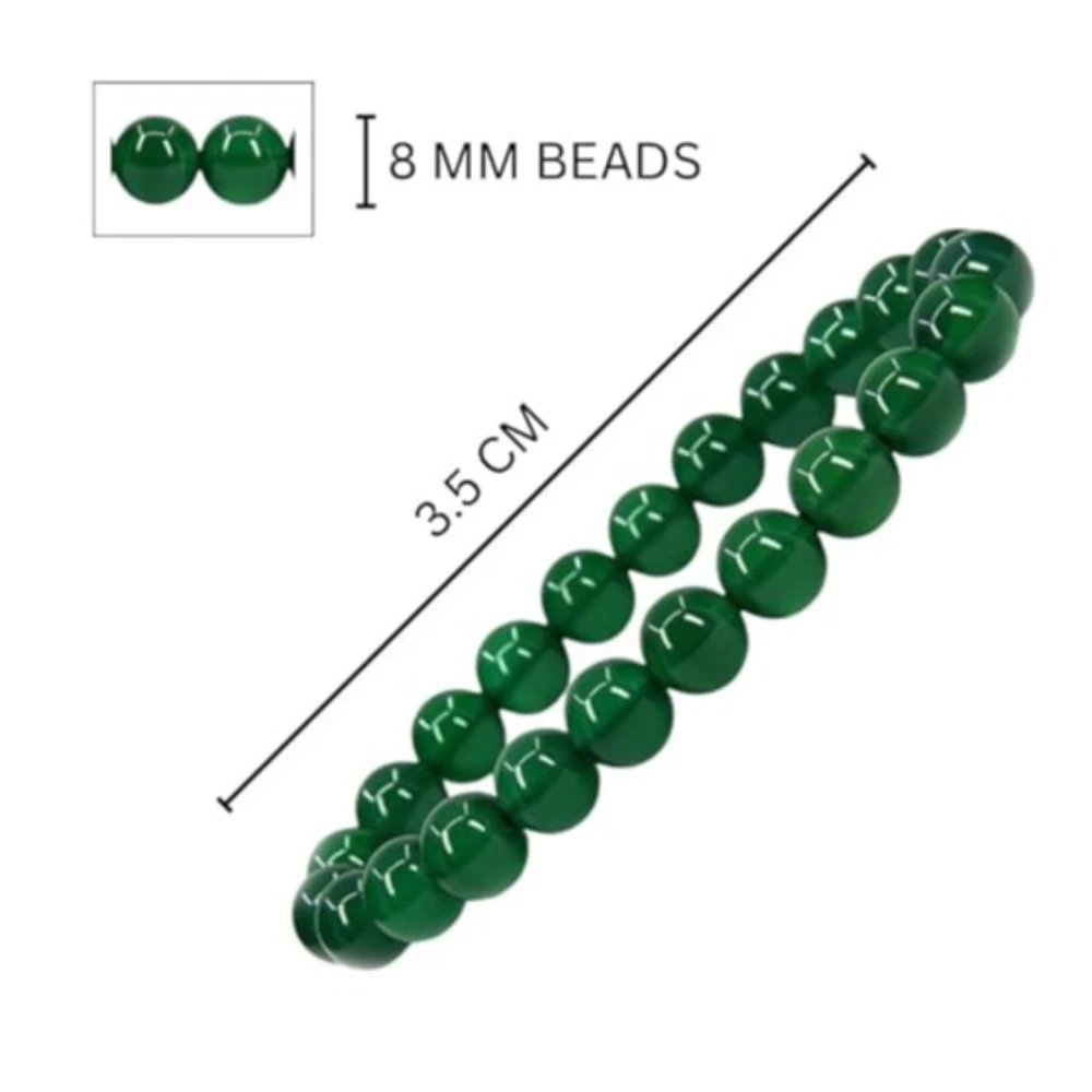 Agatesvibe Aventurine Bracelet – Natural Energized Gemstone for Reiki Healing, Prosperity, Wealth & Good Health – Crystal Healing Stone for Men & Women (Pack of 1)