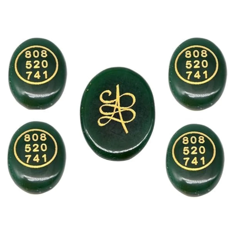 Agatesvibe Green Jade, Pyrite & Golden Zibu Oval Crystal Stone Bracelet | For Prosperity, Good Luck & Abundance | Features Money Switch Words & Zibu Symbol for Wealth & Positive Energy