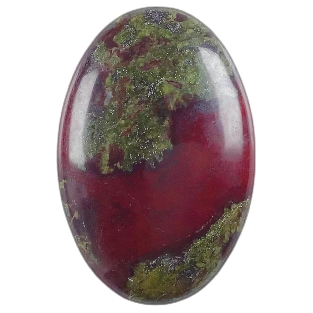 Agatesvibe Natural Palm Stone Crystal – Polished Chakra Reiki Healing Oval Worry Stone for Anxiety & Stress Relief Therapy (Pack of 1) (Red)