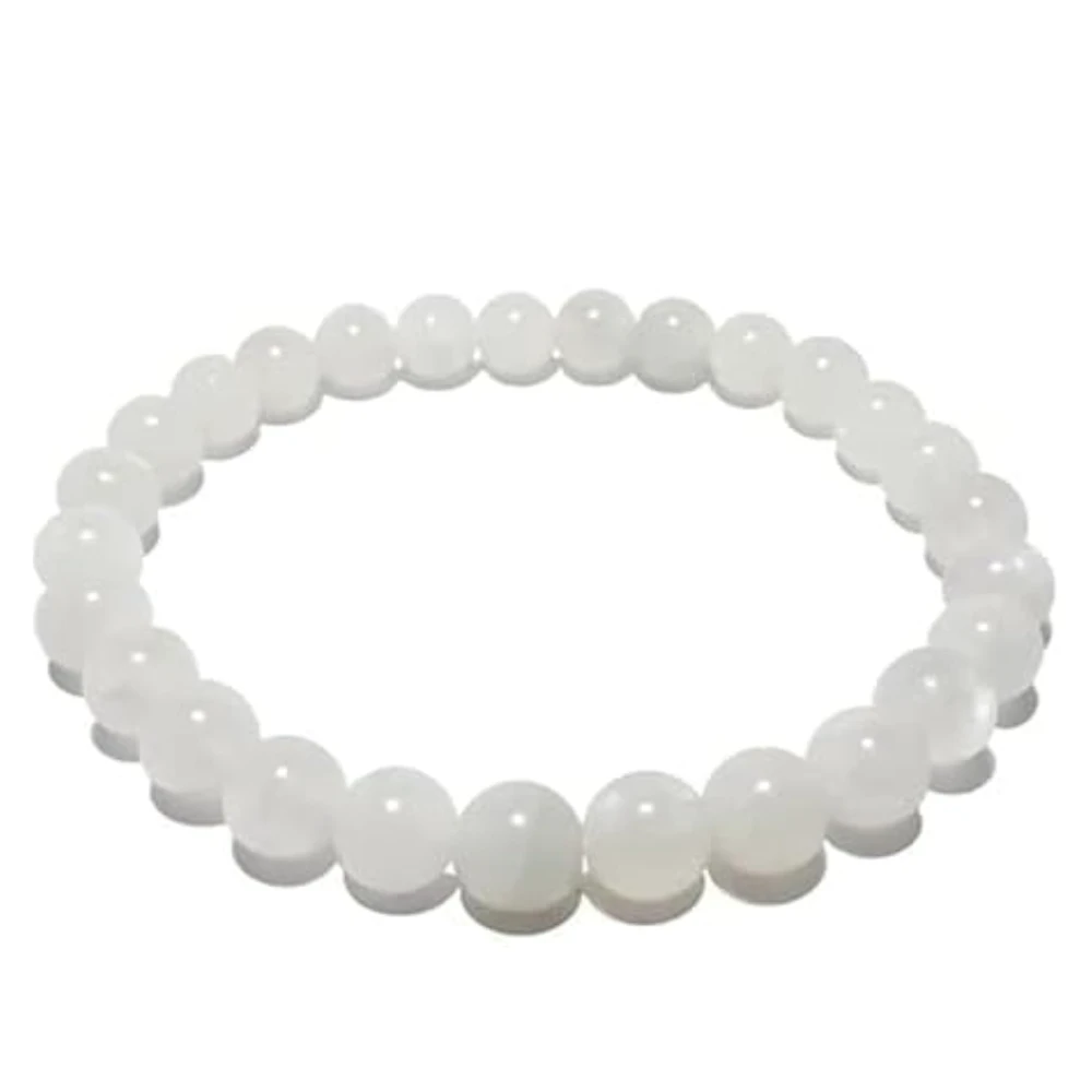 Agatesvibe Money Magnet Bracelet – Shiny Gold-Like Natural Gemstone | Unisex Wealth & Confidence Jewelry for Men & Women | Attracts Money, Fame & Good Luck (Pack of 1) (Moonstone)