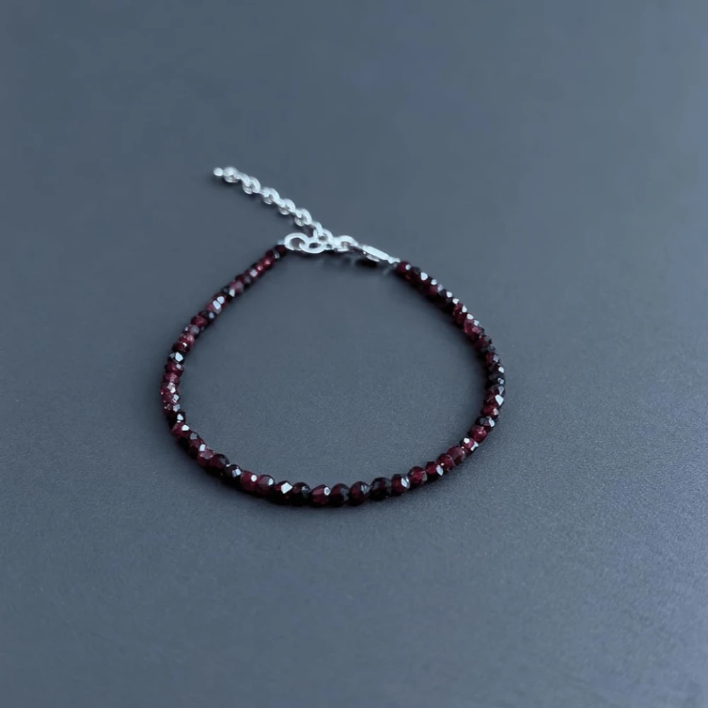 Raw Pyrite, Amethyst & Red Garnet Anklet for Women | Healing Crystal Jewelry for Wealth, Money, Protection & Power | Handmade Natural Stone Spiritual Gift Jewelry (Pack of 1)