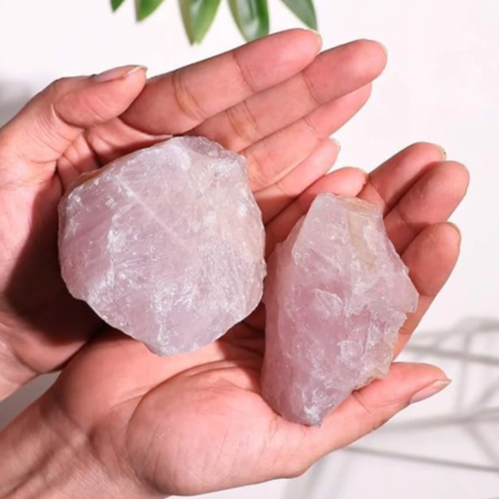 Agatesvibe Healing Crystal Raw Stone - 200g | AAA+ Grade Gemstone for Reiki, Vastu & Meditation | Perfect for Home Décor & Energy Healing (PAck of 1) (Rose Quartz)
