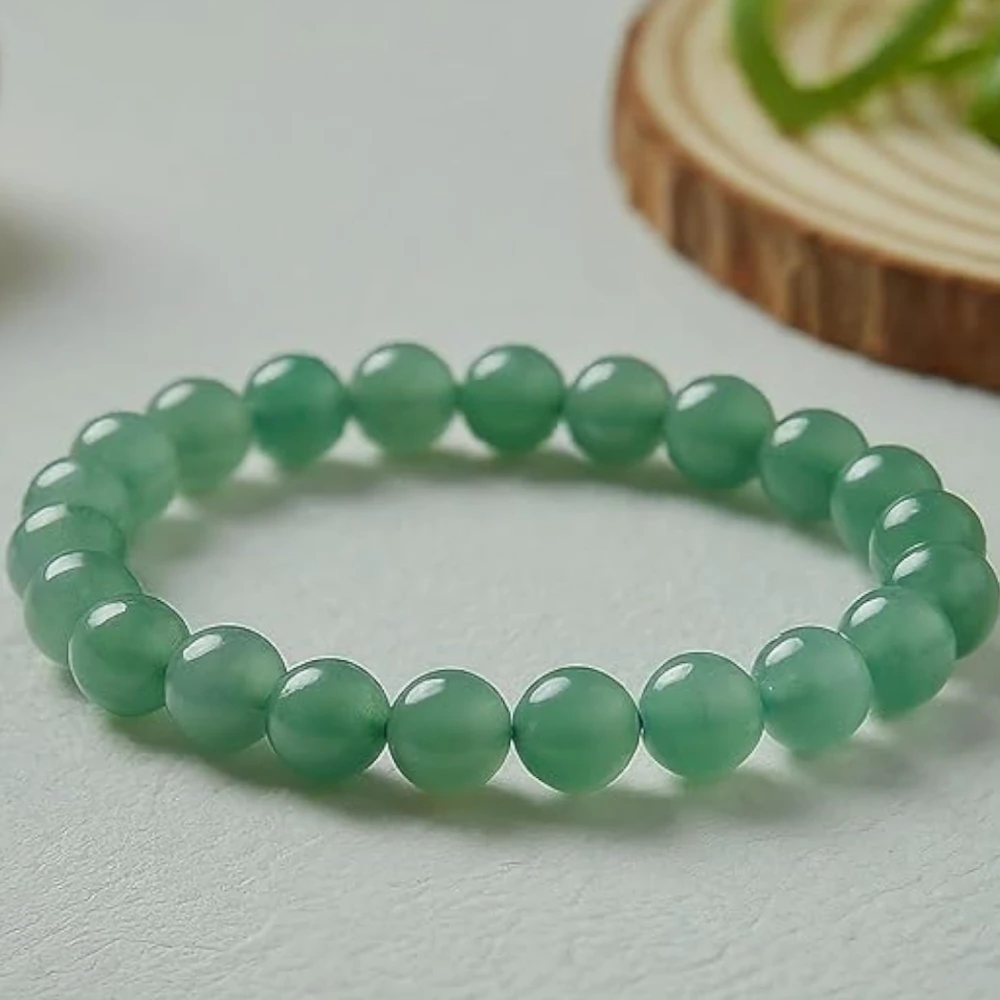 Agatesvibe Natural Certified 8mm Healing Crystal Bracelet | Stretchable Unisex Design for Men & Women | Promotes Chakra Balancing, Inner Peace, Abundance & Overall Well-being | Pack of 1