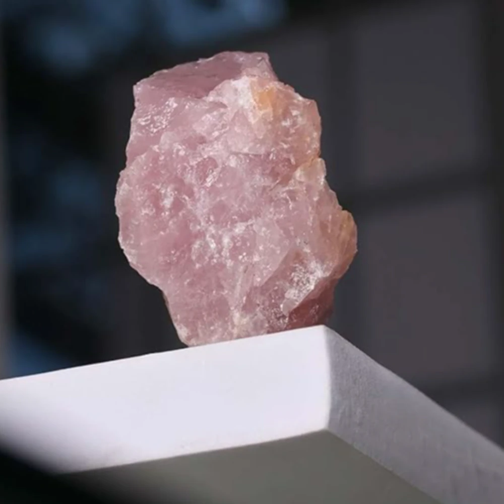 Agatesvibe Healing Crystal Raw Stone - 200g | AAA+ Grade Gemstone for Reiki, Vastu & Meditation | Perfect for Home Décor & Energy Healing (PAck of 1) (Rose Quartz)