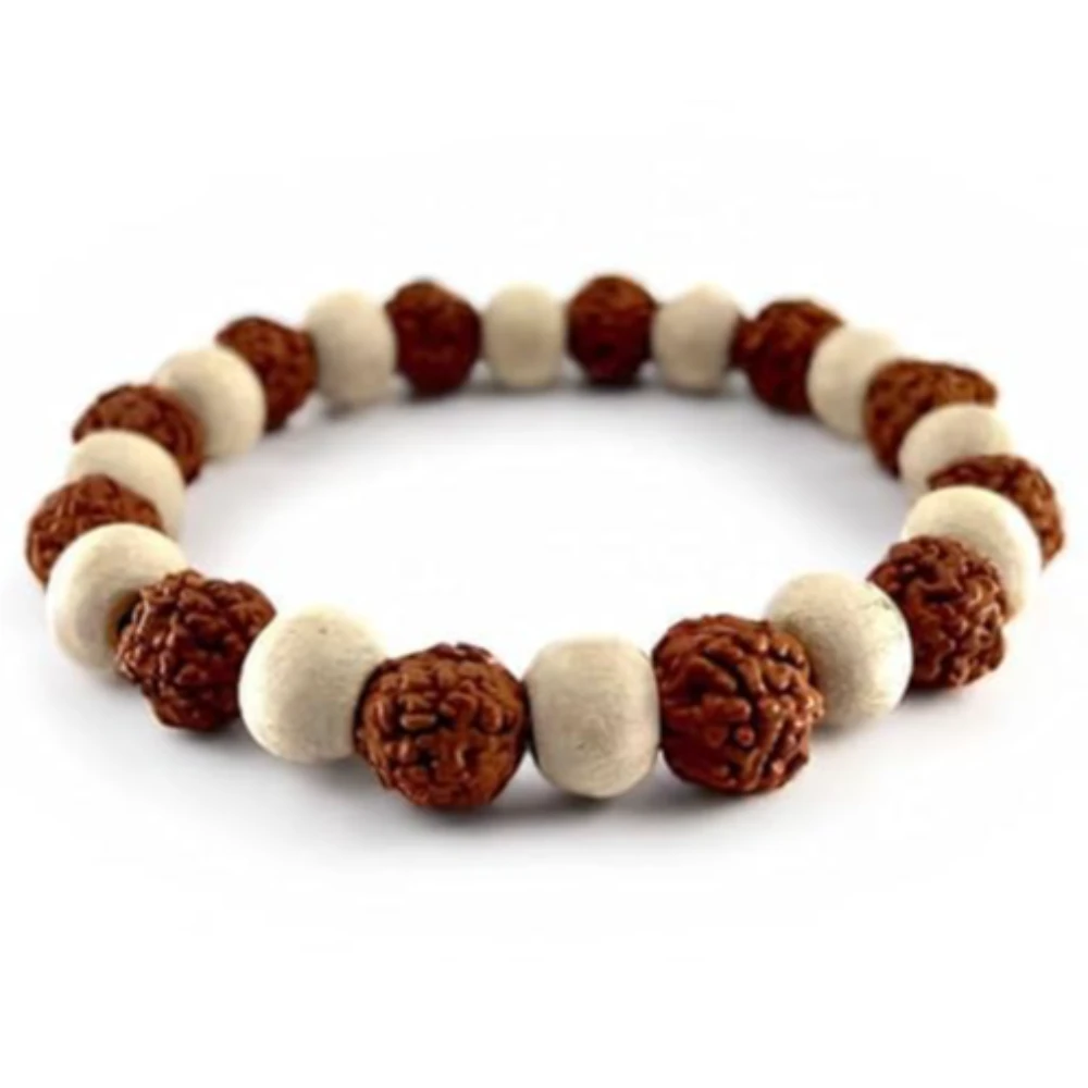 Agatesvibe Original Rudraksha Bracelet | Mukhi Rudraksha Original | rudraksha original certified | Certified Bracelets for Men & Women (Pack of 1) (7 Mukhi Rudraksha Bracelet)
