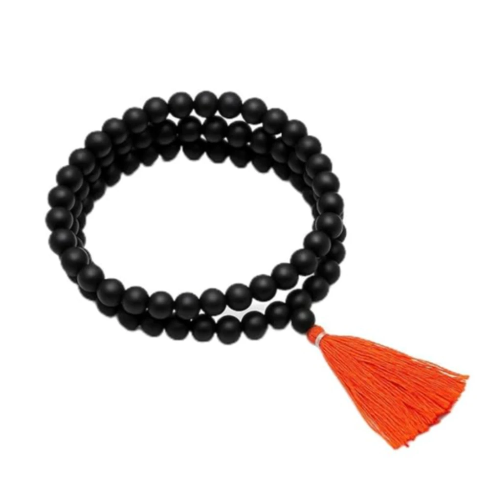 Original Karungali Malai 108 Beads | Natural 8mm Karungali Mala with Lab Certificate | Necklace for Men & Women | Authentic Ebony Wood Rosary for & Protection