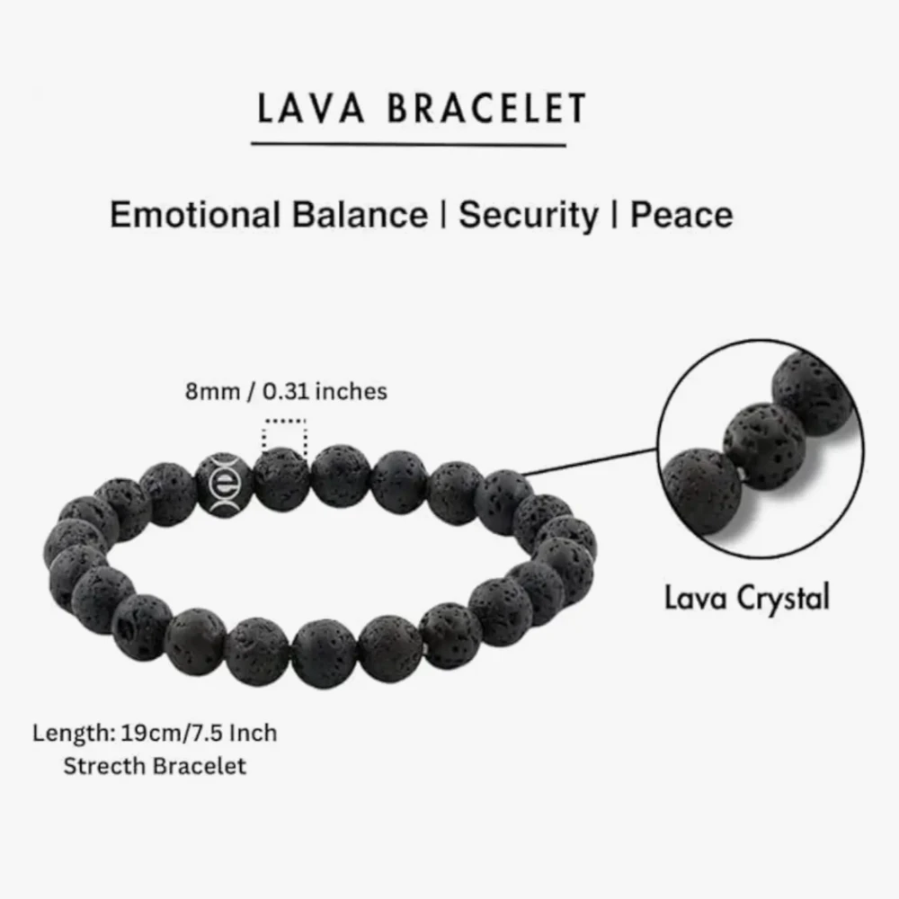 Agatesvibe 2 Pack Natural Stone Bracelets for Men, 8mm Tiger Eye | Lava Rock Stretch Beaded Bracelets for Adult Gifts Fathers Day Anniversary Jewelry Birthday Gifts for Women Men