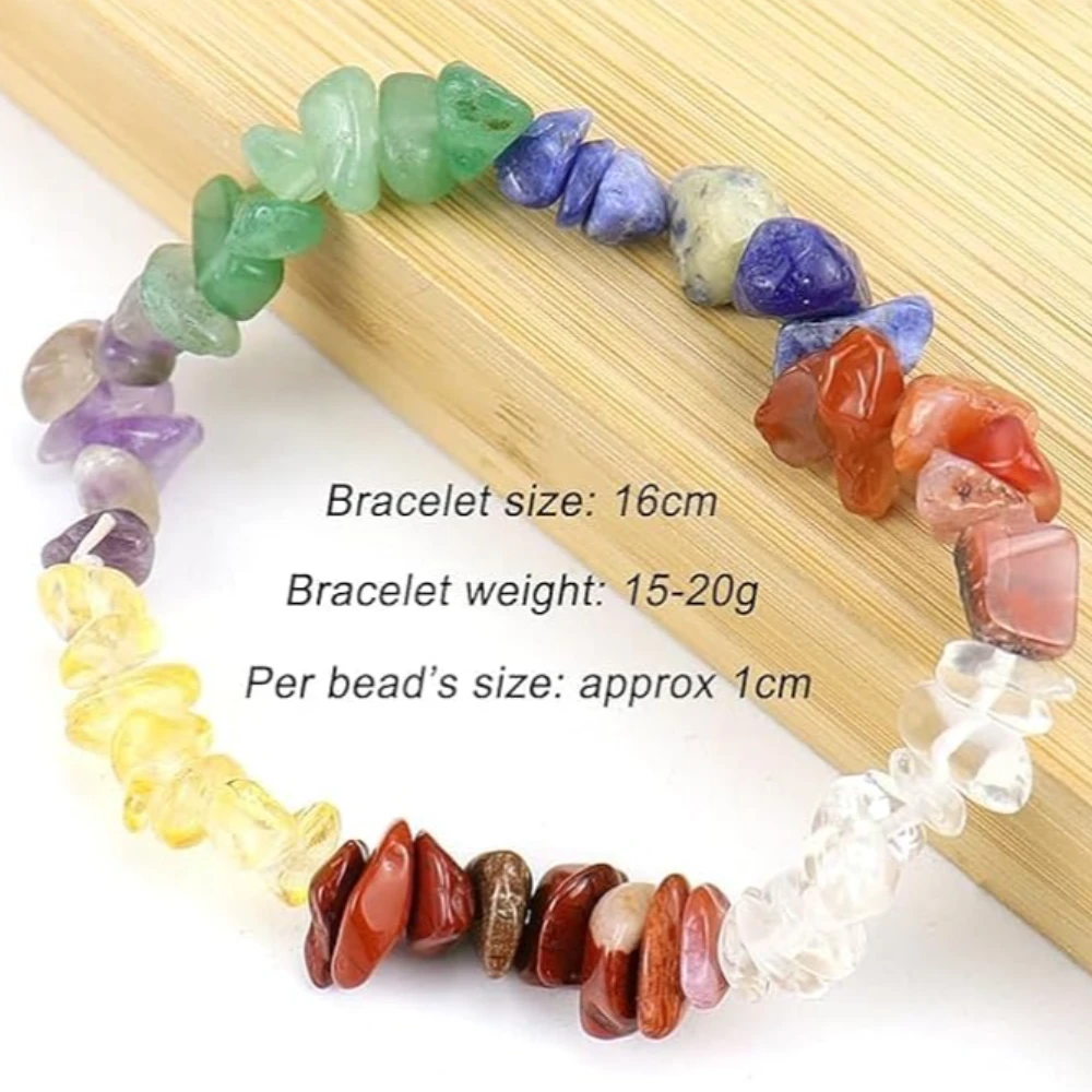 Agatesvibe Crystals Stretch Bracelet Irregular Beads Stretch Healing Crystals Chips Natural Gemstone for Women Jewelry Reiki Meditation (Pack of 1) (Larimar)