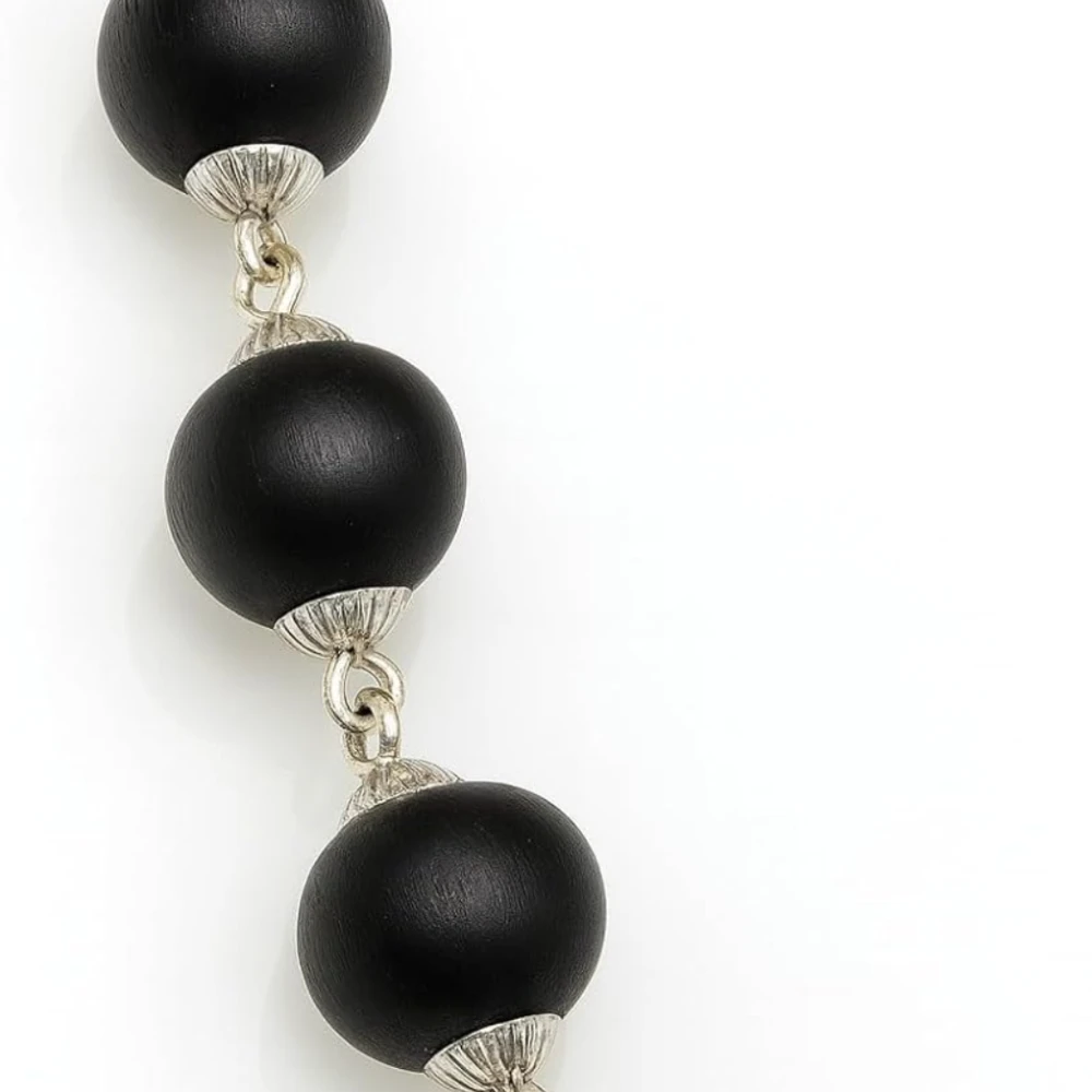 Original Karungali Malai 54 Beads | Certified Ebony Wood Mala with Govt Lab Test Report | Authentic Black Ebony (Karungali) Beads with Silver Caps | Ideal for & Spiritual Growth