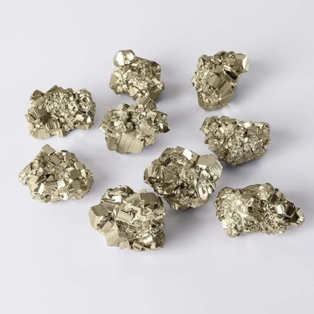 Agatesvibe Natural Pyrite Rough Stone Carats – Original Cluster from Peru | Healing Crystal for Wealth, Protection & Vastu | for Home Décor & Collection (180 Gram Pyrite Stone)