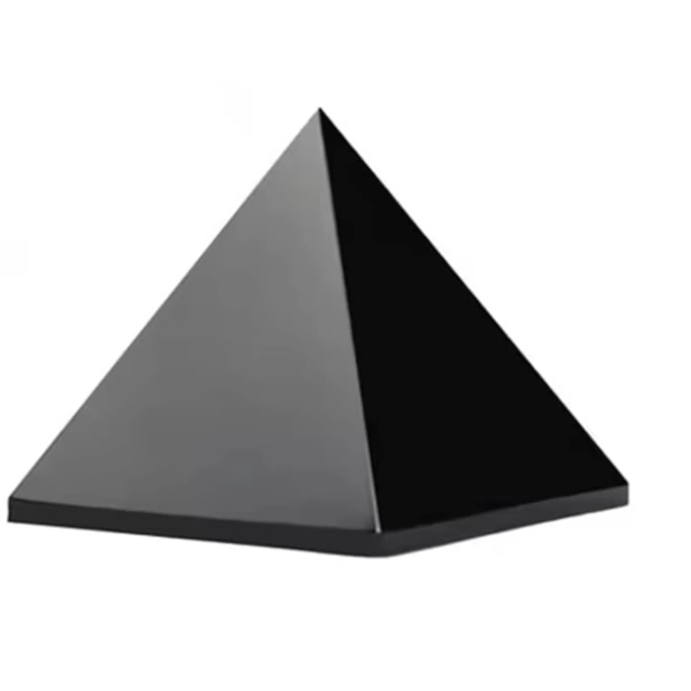 Agatesvibe Certified Black Tourmaline Pyramid – 1-Inch Natural Crystal Pyramid for Positive Energy, Vastu Correction, Reiki, EMF Protection & Chakra Healing (Pack of 1)