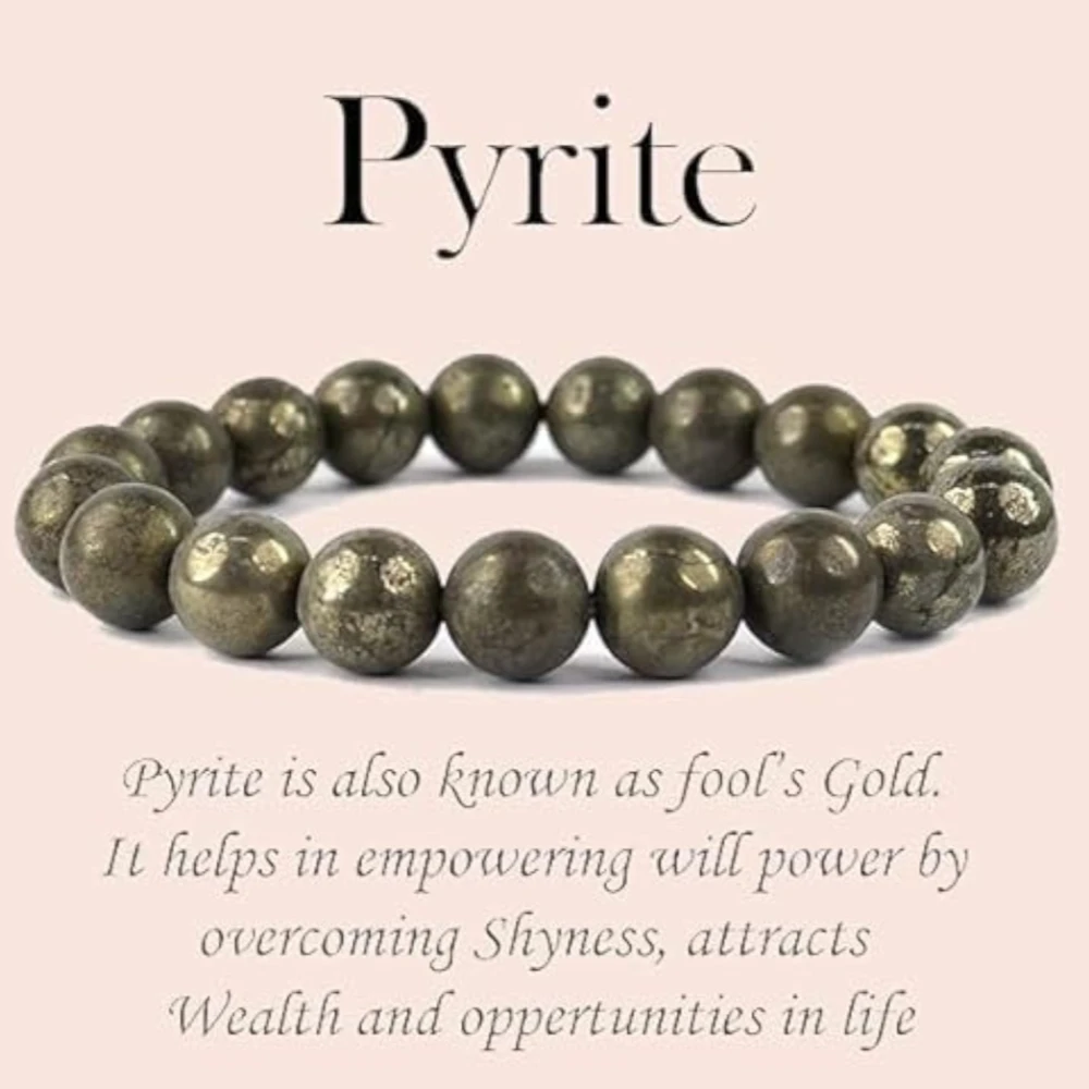 Agatesvibe Original Money Magnet Bracelet – Unisex Golden Pyrite Bracelet for Wealth, Fame & Good Luck | Certified Authentic (Pack of 1)