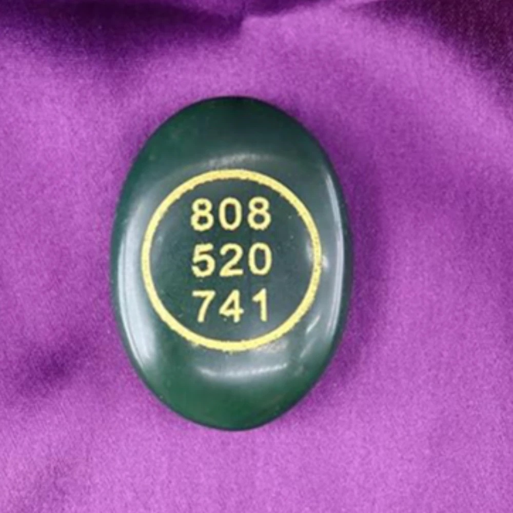 Agatesvibe Green Jade Crystal Money Switchword & Zibu Symbol of Prosperity – Natural Money Stone Oval Shape Cabochon | Switchwords Gemstone for Reiki, Crystal Healing & Wealth Attraction (2)