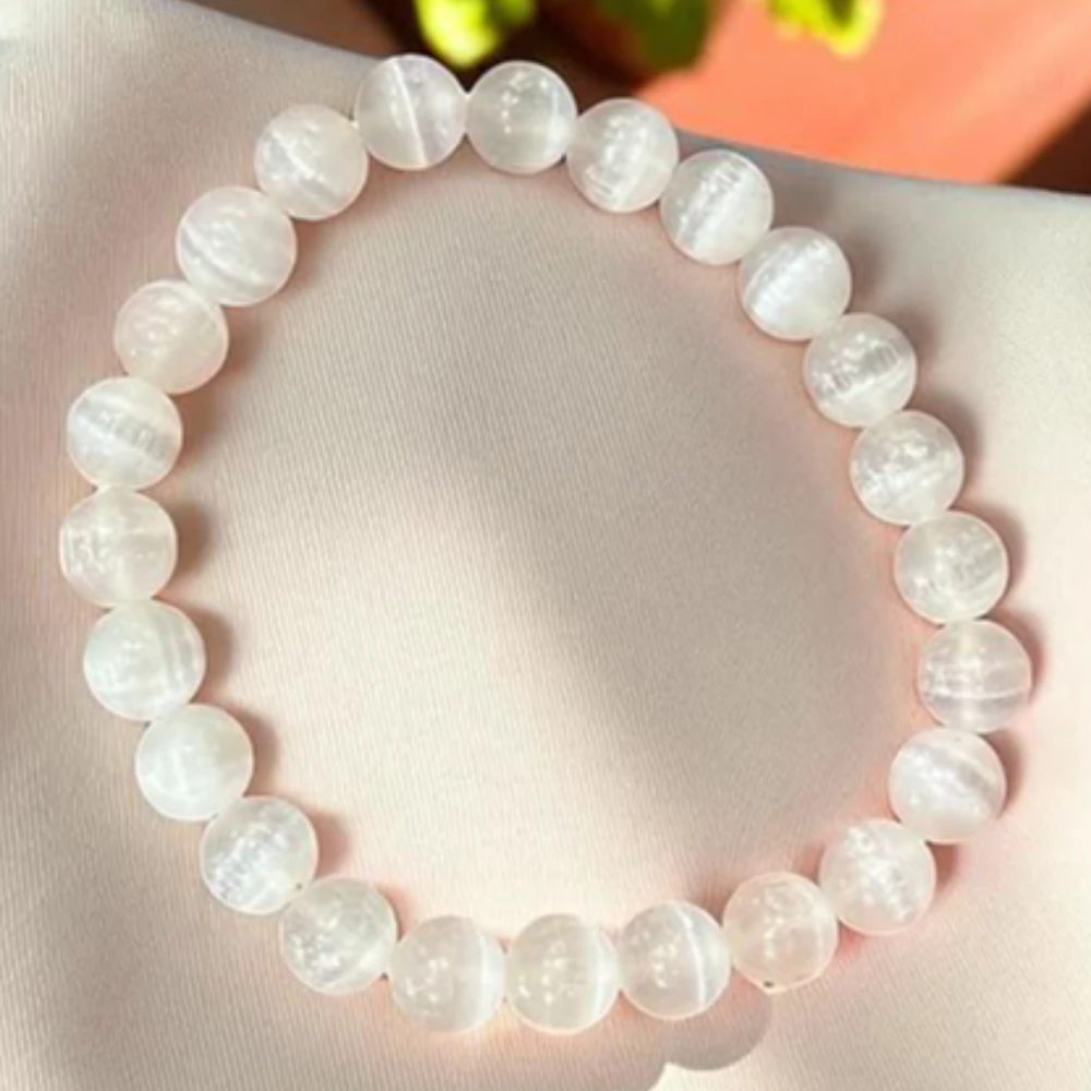 Agatesvibe Natural Rose Quartz Bracelet – 6mm Round Faceted Cut Beads, Stretchable Healing Crystal Bracelet for Men & Women – Original Pink Quartz Gemstone, Love & Heart Chakra Stone, Handmade Unisex Jewelry