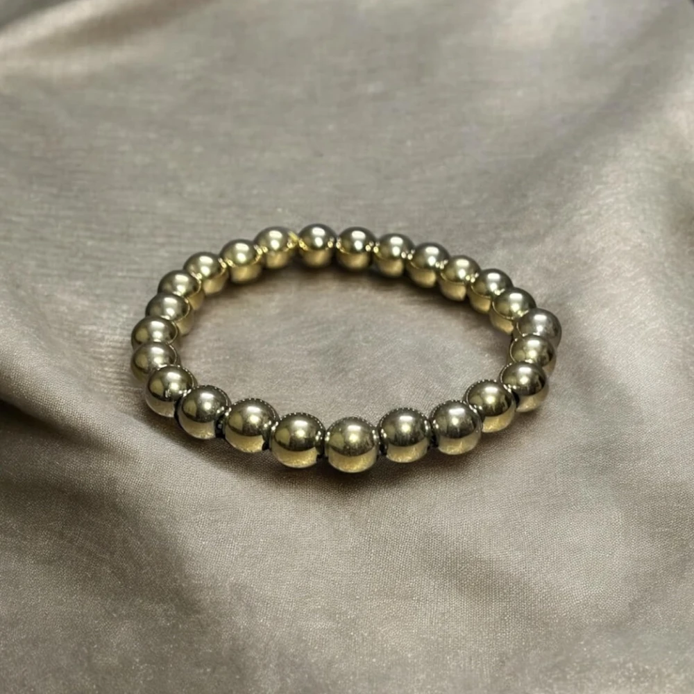 Agatesvibe Golden Pyrite Bracelet – Unisex Bracelet for Men & Women | Confidence, Prosperity & Protection | Attracts Wealth, Fame & Good Luck | Genuine Stone with Certificate of Authenticity