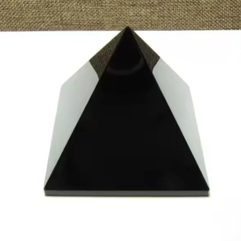 Agatesvibe Certified Black Tourmaline Pyramid – 1-Inch Natural Crystal Pyramid for Positive Energy, Vastu Correction, Reiki, EMF Protection & Chakra Healing (Pack of 1)