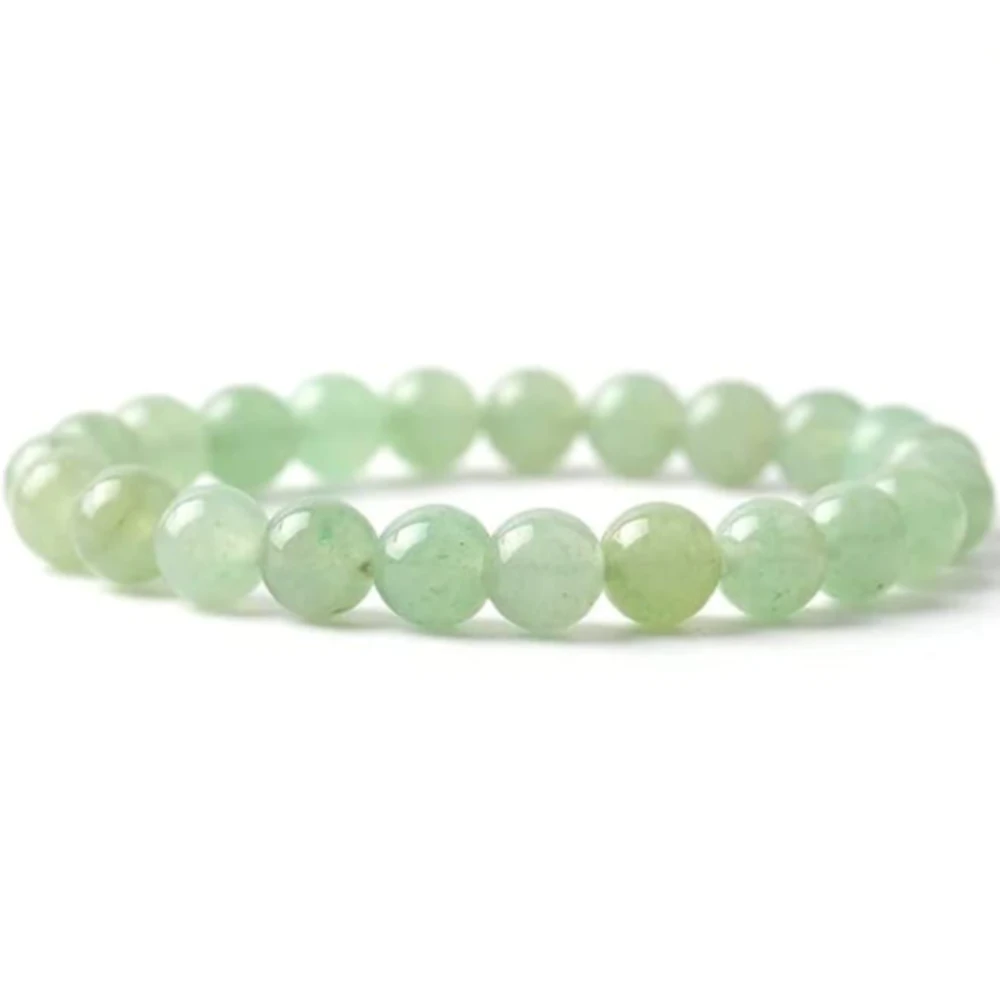Agatesvibe Green Aventurine Bracelet - 8mm Genuine Gemstone Armlet, Authenticity Certified, Natural, Unisex Adult