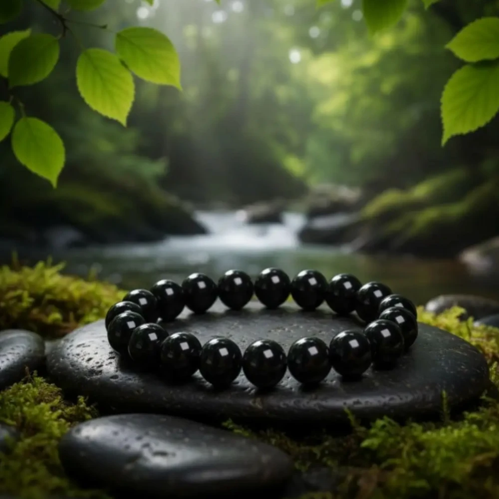 Agatesvibe Certified Authentic Healing Crystal Bracelet for Men & Women | Reiki Stone for Money, Success & Positive Energy (Pack of 1)