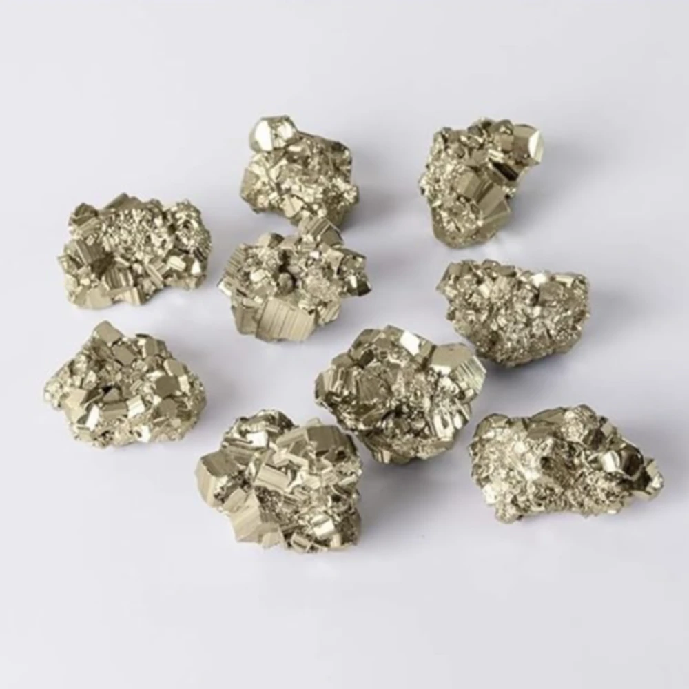 AgatesVibe Pyrite Stone Original Stone and Bracelet for Vastu/Working Table Décor | Wealth and Business Luck | Enhanced Willpower and Manifestation