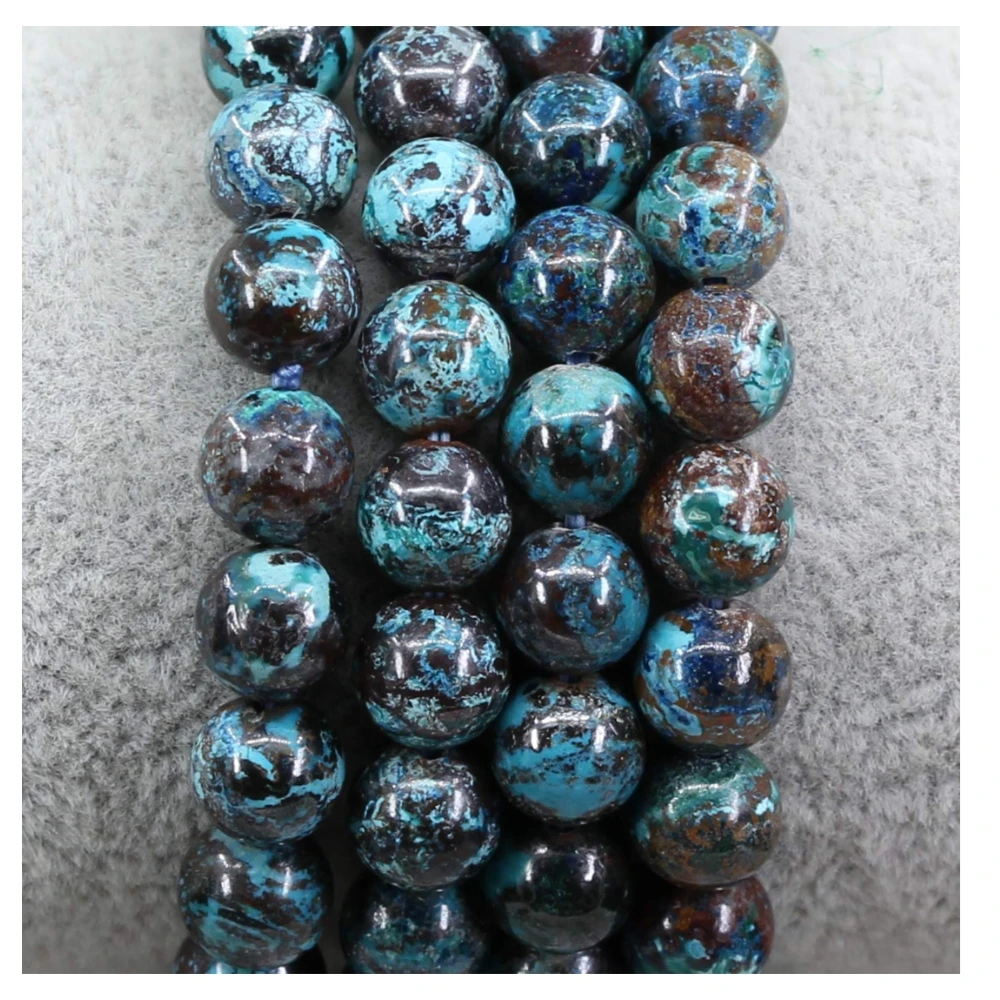 Agatesvibe Handmade Gem Semi Precious Gemstone 8mm Round Beads Stretch Bracelet 8mm Bead Size (Polychrome Jasper)