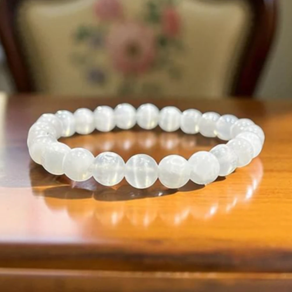 Agatesvibe Natural Rose Quartz Bracelet – 6mm Round Faceted Cut Beads, Stretchable Healing Crystal Bracelet for Men & Women – Original Pink Quartz Gemstone, Love & Heart Chakra Stone, Handmade Unisex Jewelry