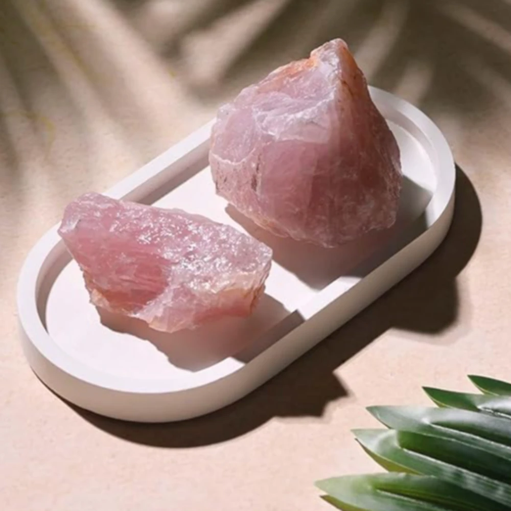 Agatesvibe Healing Crystal Raw Stone - 200g | AAA+ Grade Gemstone for Reiki, Vastu & Meditation | Perfect for Home Décor & Energy Healing (PAck of 1) (Rose Quartz)