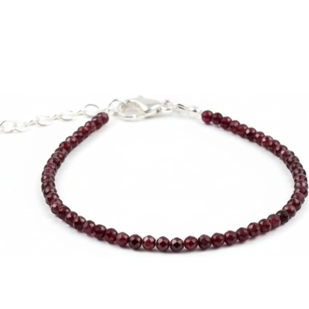 Raw Pyrite, Amethyst & Red Garnet Anklet for Women | Healing Crystal Jewelry for Wealth, Money, Protection & Power | Handmade Natural Stone Spiritual Gift Jewelry (Pack of 1)