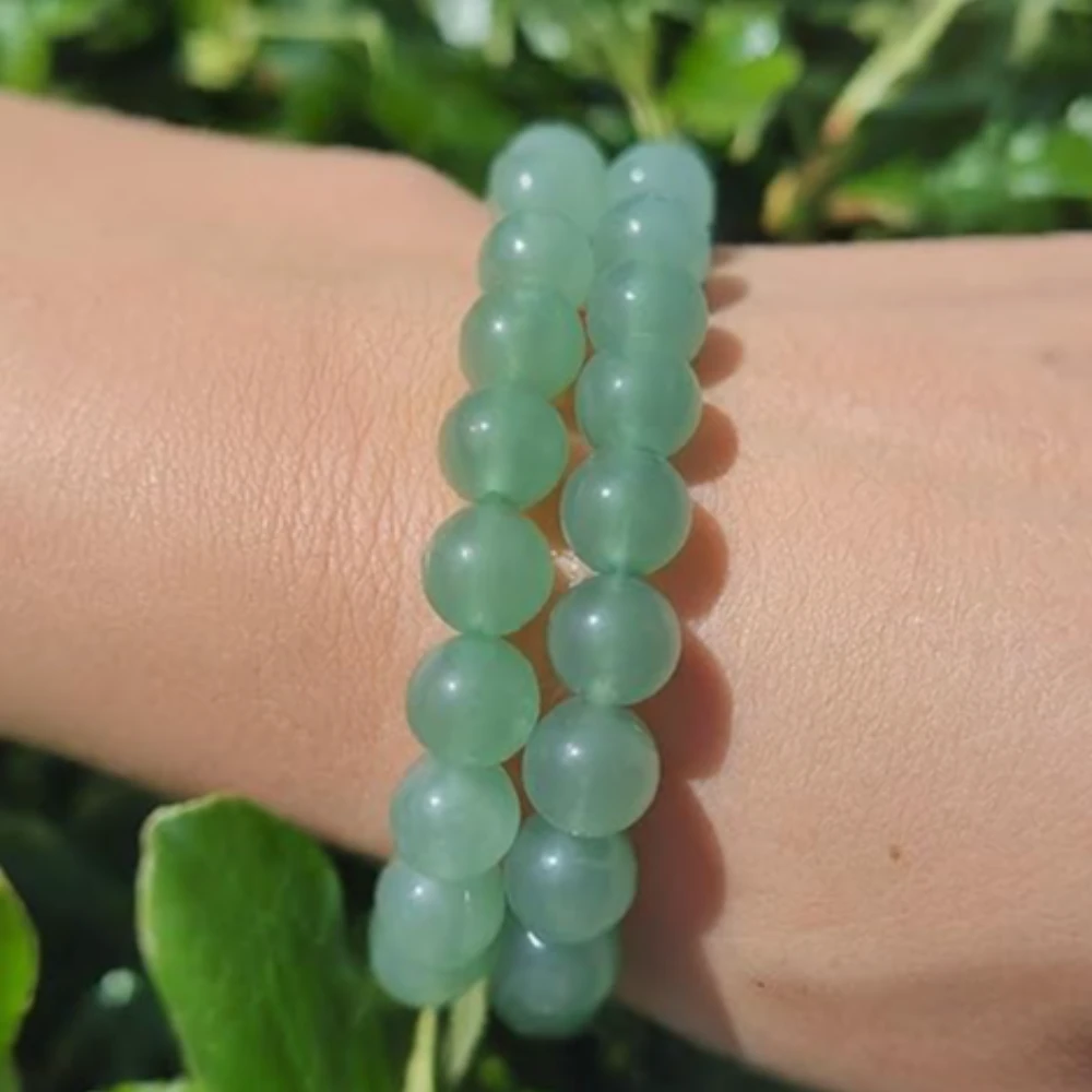 Agatesvibe Natural Certified 8mm Healing Crystal Bracelet – Stretchable Unisex Design | Chakra Balancing, Inner Peace, Abundance & Well-being | Pack of 1