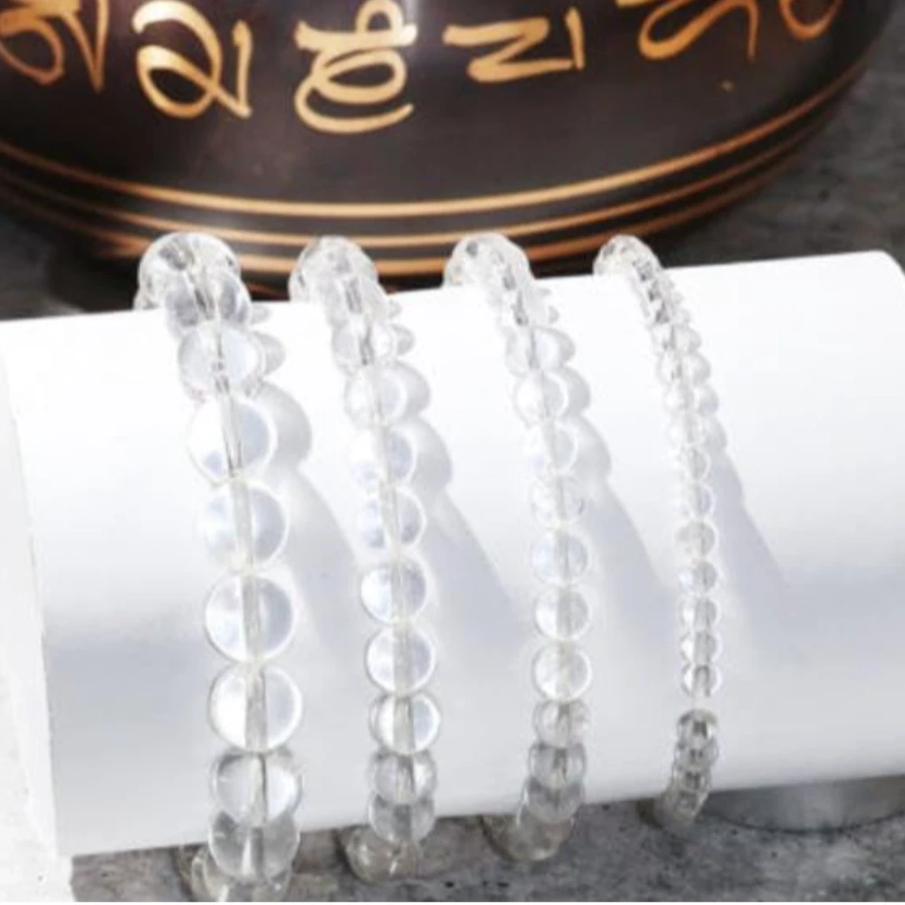 Agatesvibe Natural Crystal Healing Bracelets for Health, Wealth, Prosperity for Men & Women (Pack of 1)