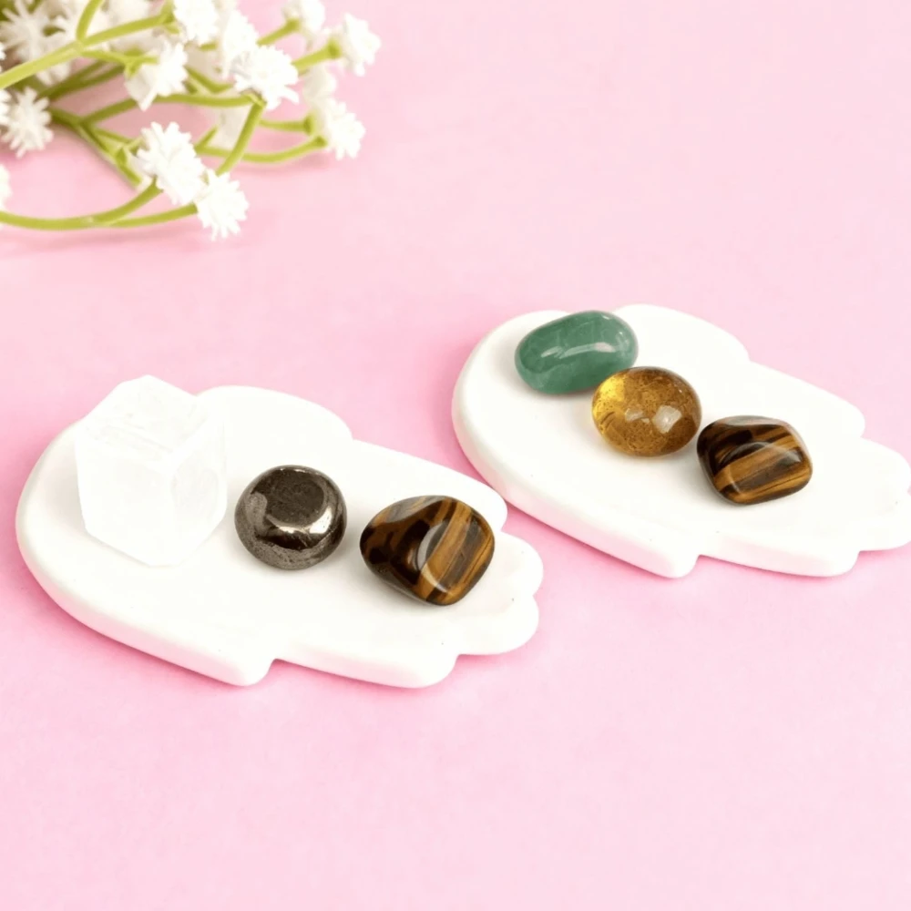 Dhan Yog Tumble Combo | Natural Healing Crystal Set for Wealth, Prosperity & Abundance | Handcrafted Gemstone Tumbles for Money Attraction, Positive Energy & Chakra Balance