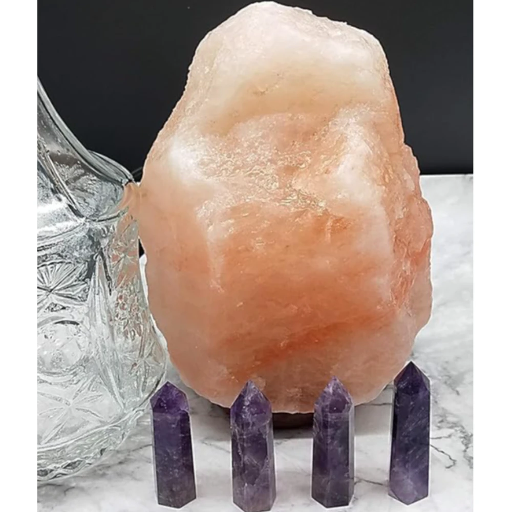 Agatesvibe Goege Bailey Amethyst Crystal Wand – Healing Stone | Faceted Reiki Chakra Meditation Tool for Energy Balancing & Spiritual Therapy (Purple Amethyst)