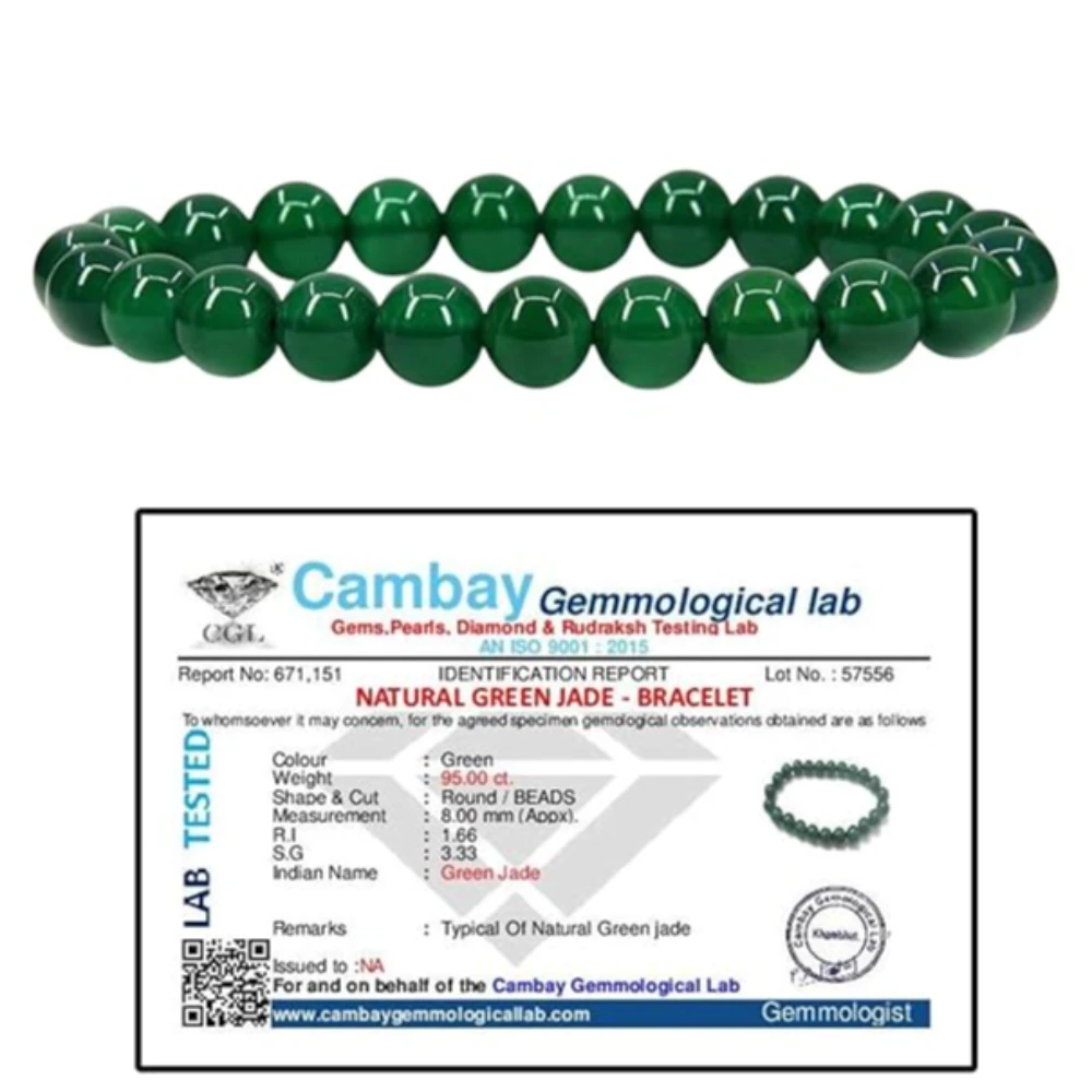 Agatesvibe "Natural Green Jade Wealth Bracelet & Zibu Symbol Coin