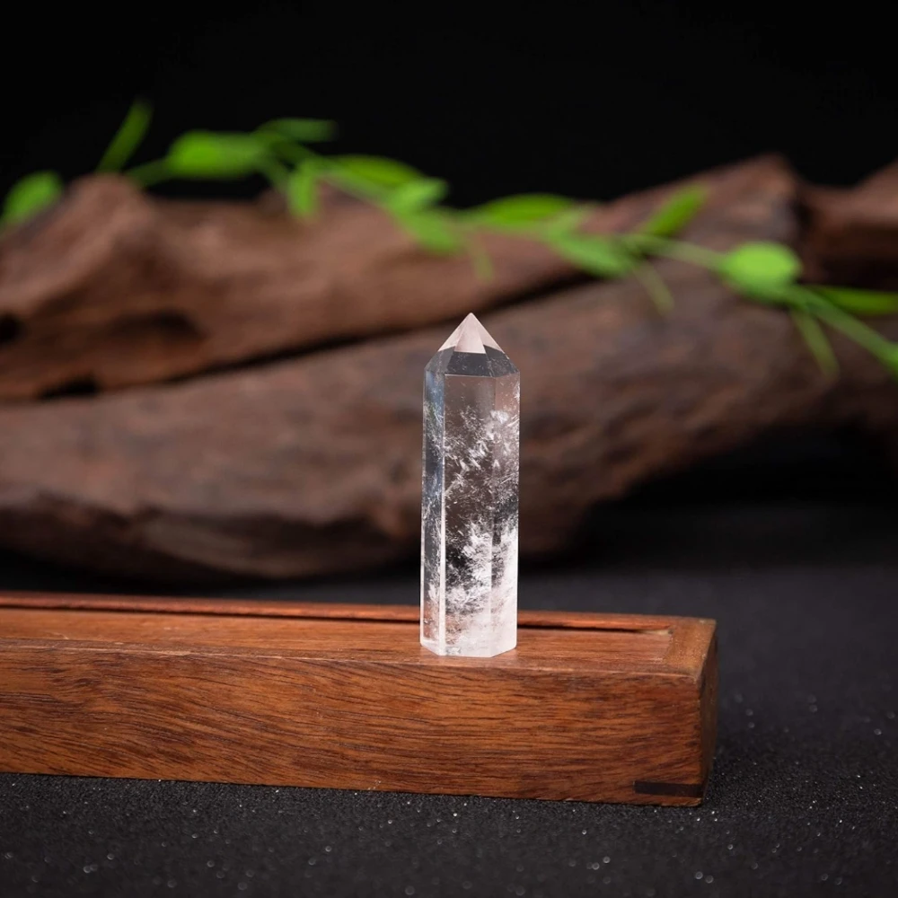 Agatesvibe Goege Bailey Amethyst Crystal Wand – Healing Stone | Faceted Reiki Chakra Meditation Tool for Energy Balancing & Spiritual Therapy (Pink Rose Quartz,clear Quartz & Black Obsidian)