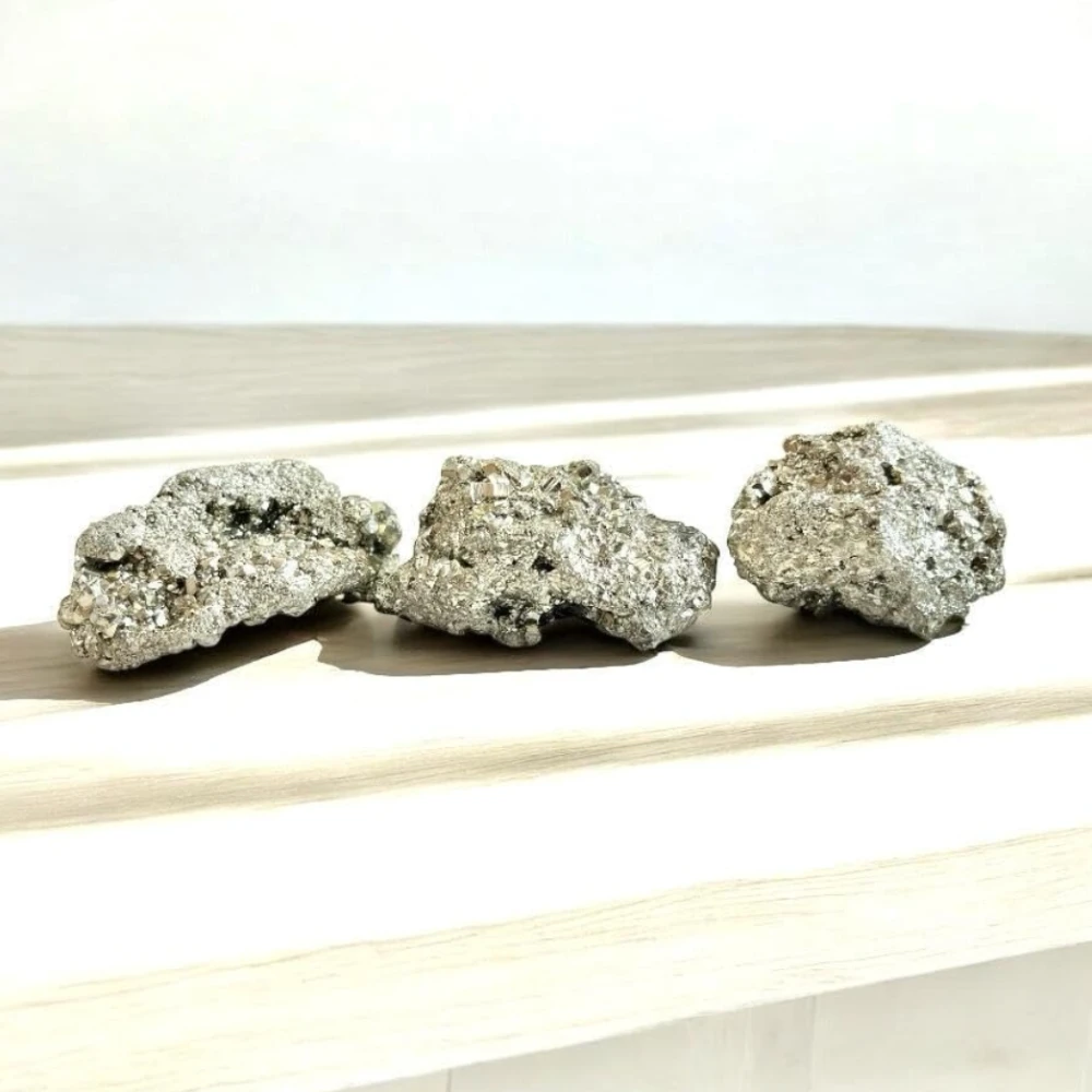 Agatesvibe Natural Pyrite Rough Stone – Original Pyrite Raw Cluster from Peru | 100 Carats | Genuine Healing Crystal for Wealth, Protection & Energy | Ideal for Vastu, Reiki, Home Décor
