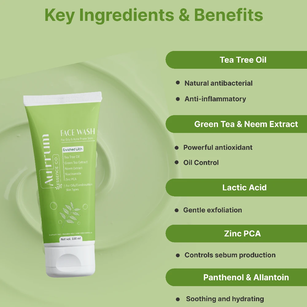 Aurrum Tea Tree Face Wash