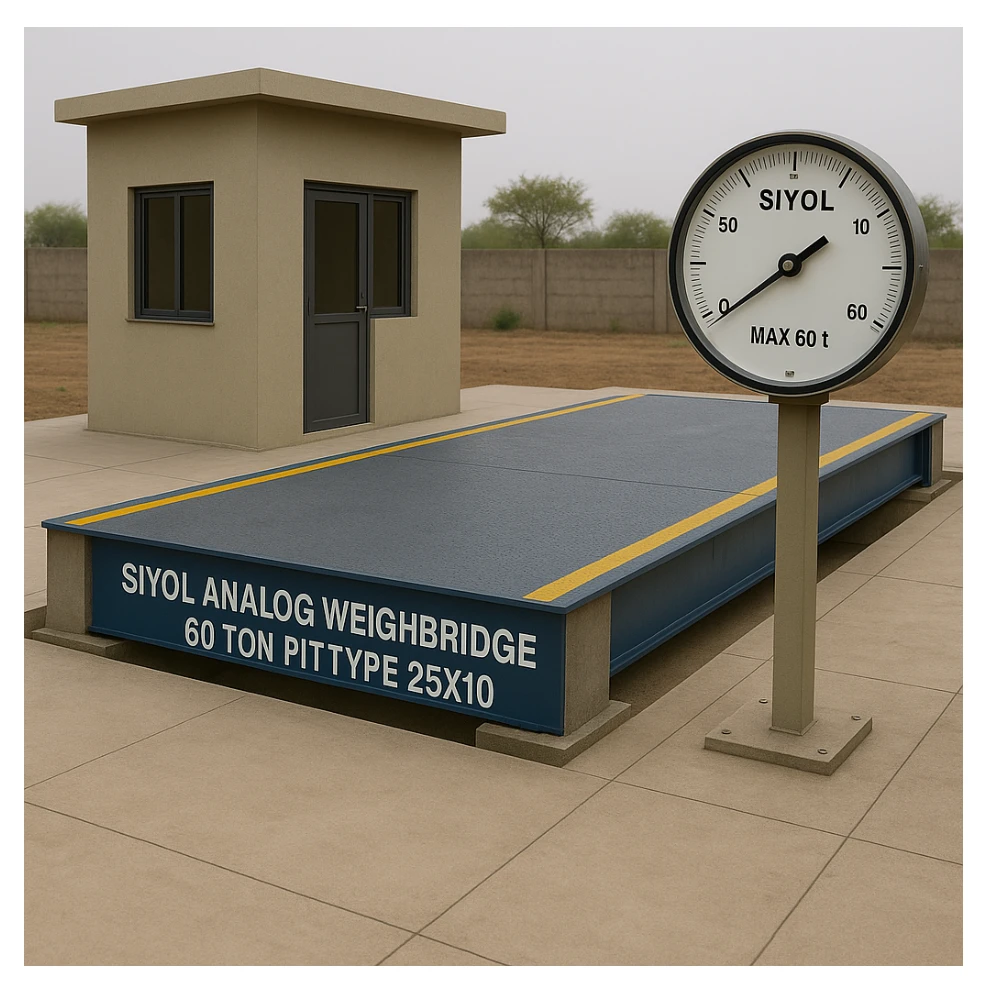 SIYOL ANALOG WEIGHBRIDGE 60 TON PITTYPE 25X10