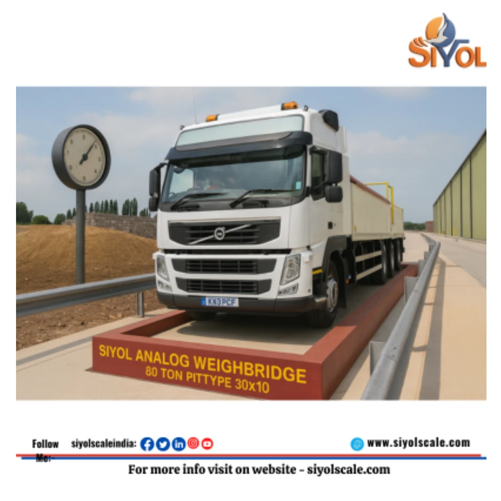 SIYOL ANALOG WEIGHBRIDGE 80 TON PITTYPE 30X10