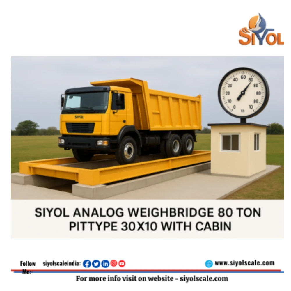 SIYOL ANALOG WEIGHBRIDGE 80 TON PITTYPE 30X10