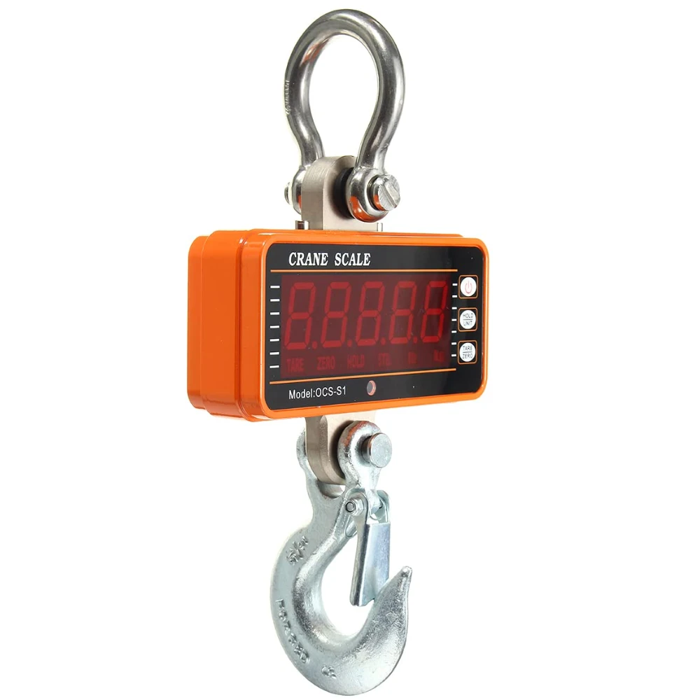 SIYOL Digital Crane Hanging Scale 1 Ton Capacity, 500gm Accuracy