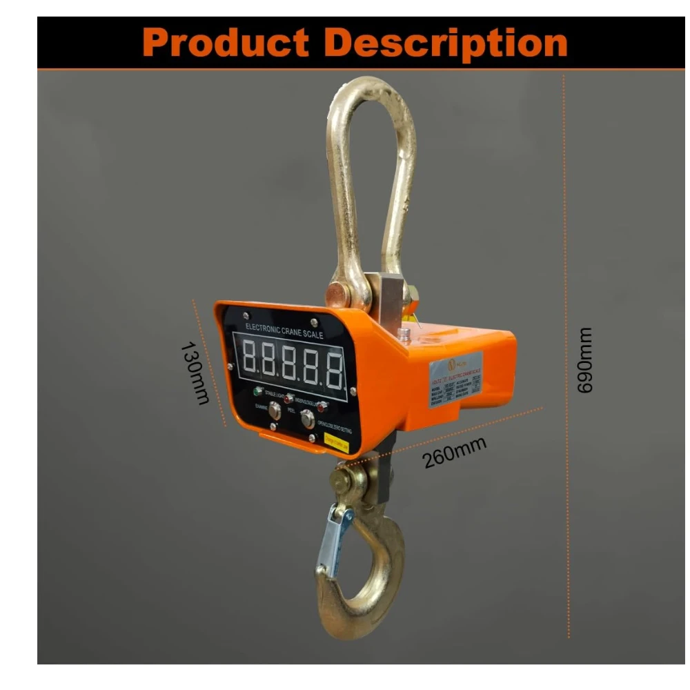 SIYOL 10 Ton Digital Crane Hanging Scale