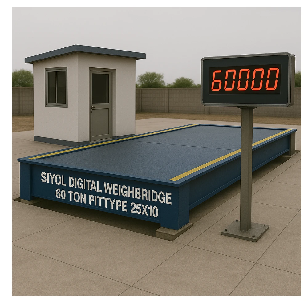 SIYOL DIGITAL WEIGHBRIDGE 60 TON PITTYPE 25X10