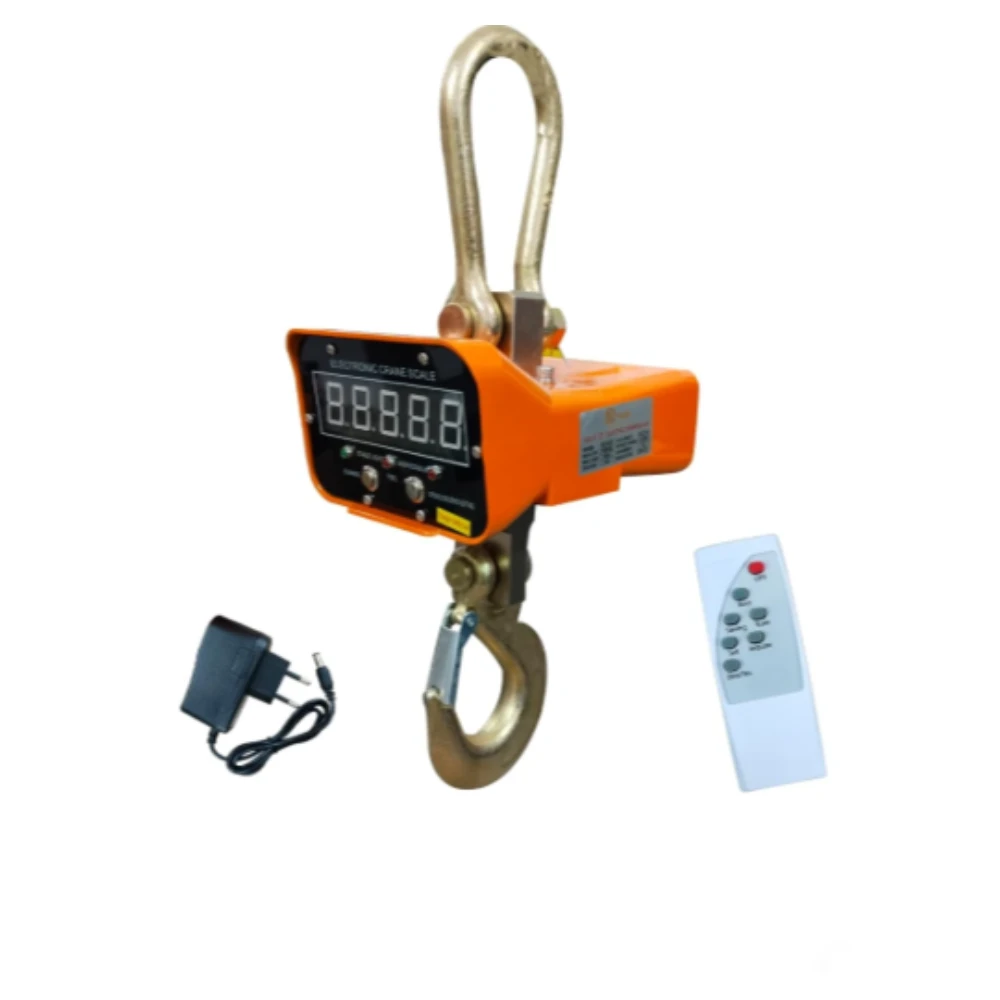 SIYOL Digital Crane Hanging Scale 5 Ton Capacity, 2kg Accuracy (WT-OCS-10T)