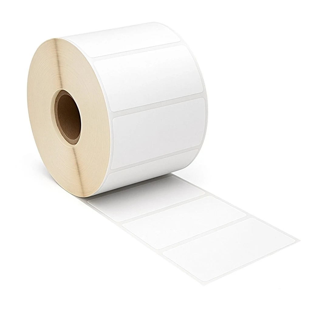 Chromo Barcode Label Sticker - 60mm x 25mm - 1000 Labels Per Roll(2 Rolls) - Self Adhesive Sticker for Printing Barcoding