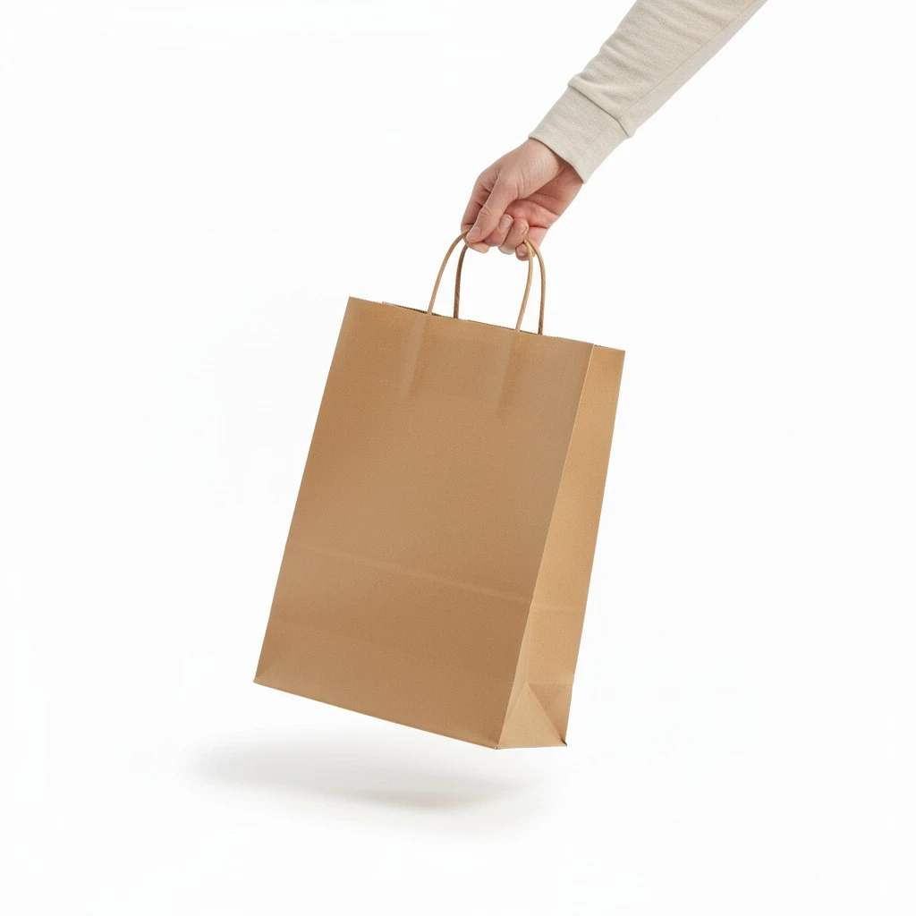 9.5x4.5x13.5 Inches - Paper Bag with Handle (25)