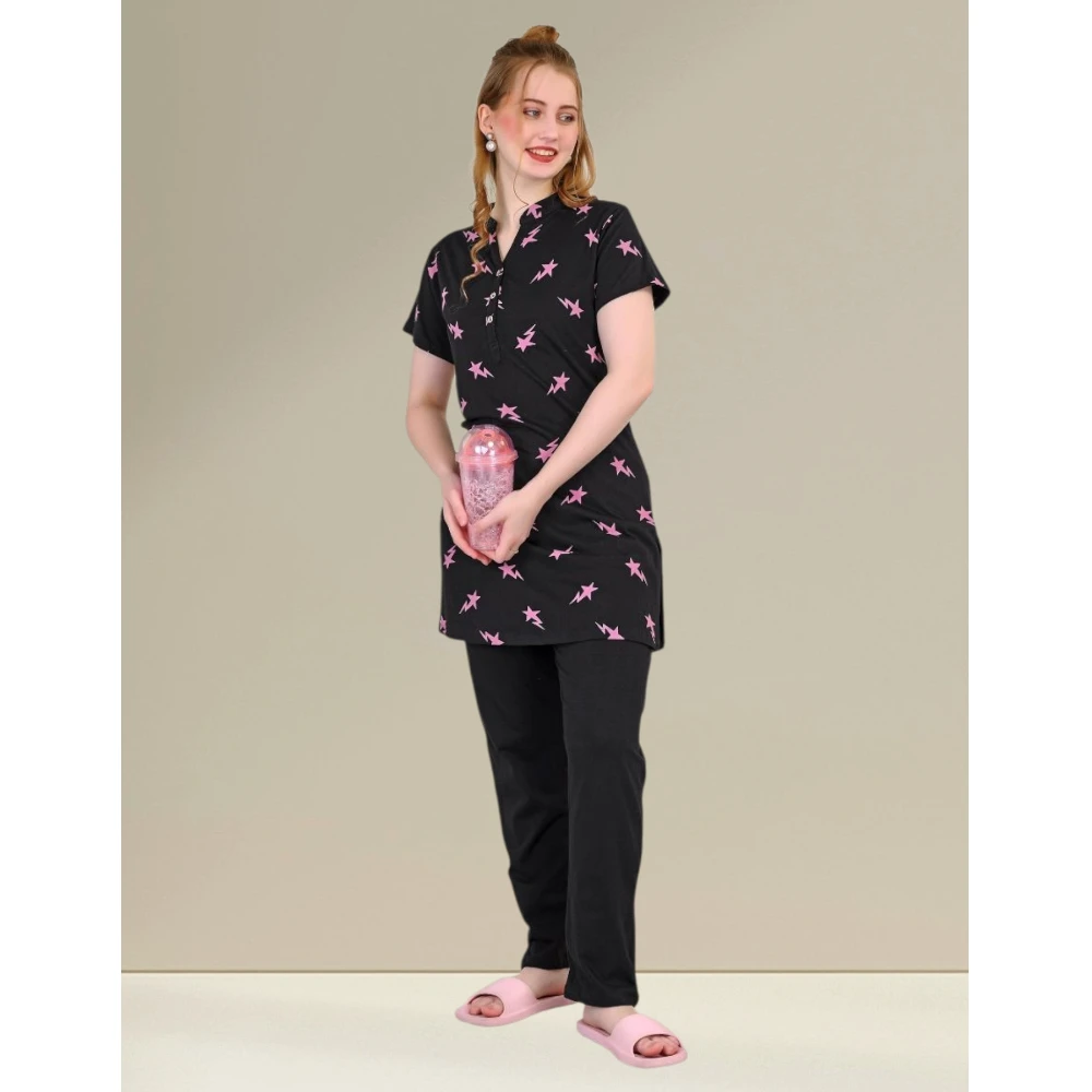 Hosiery Kurti Night Suit