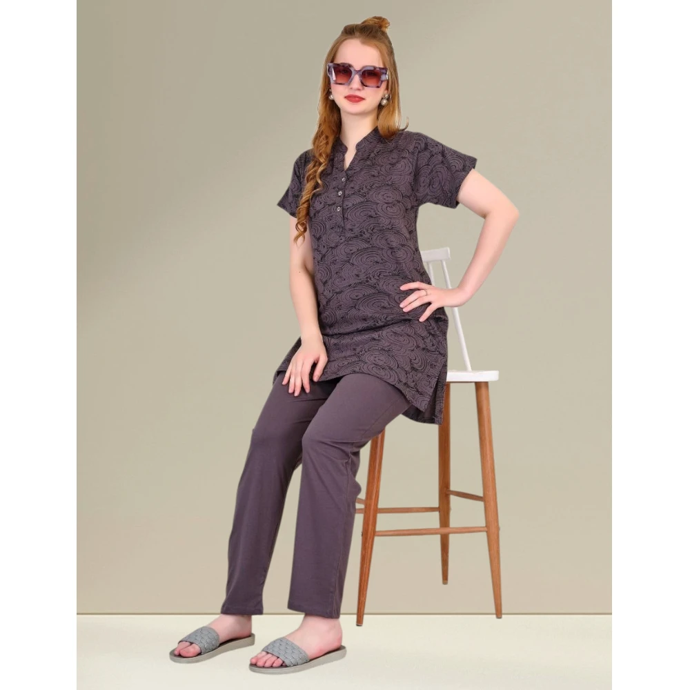 Hosiery Kurti Night Suit
