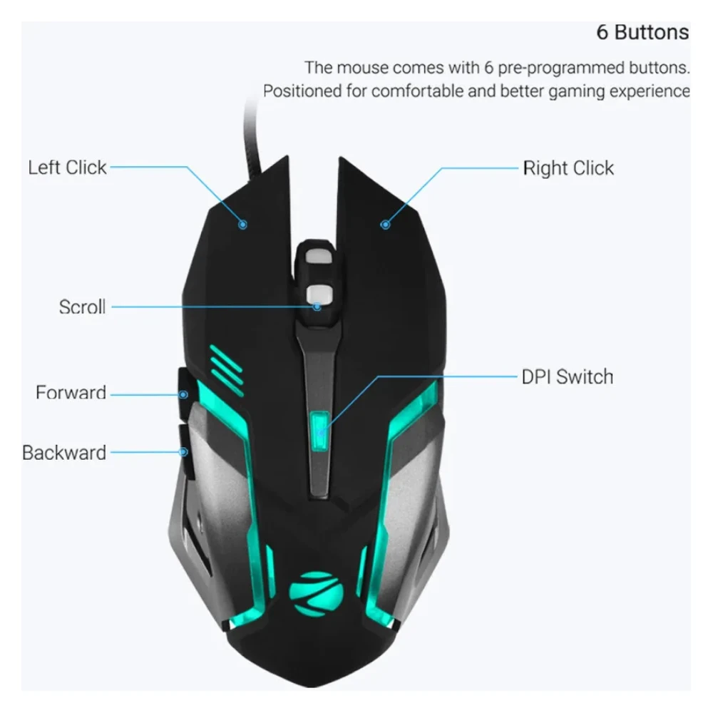 Zebronics Zeb Transformer M Gaming Mouse