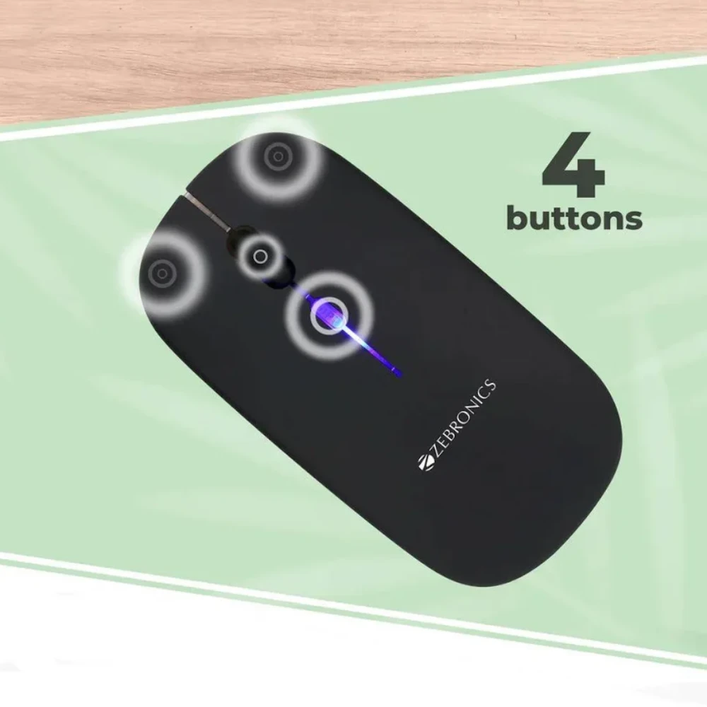 Zebronics Blanc Slim Wireless Mouse