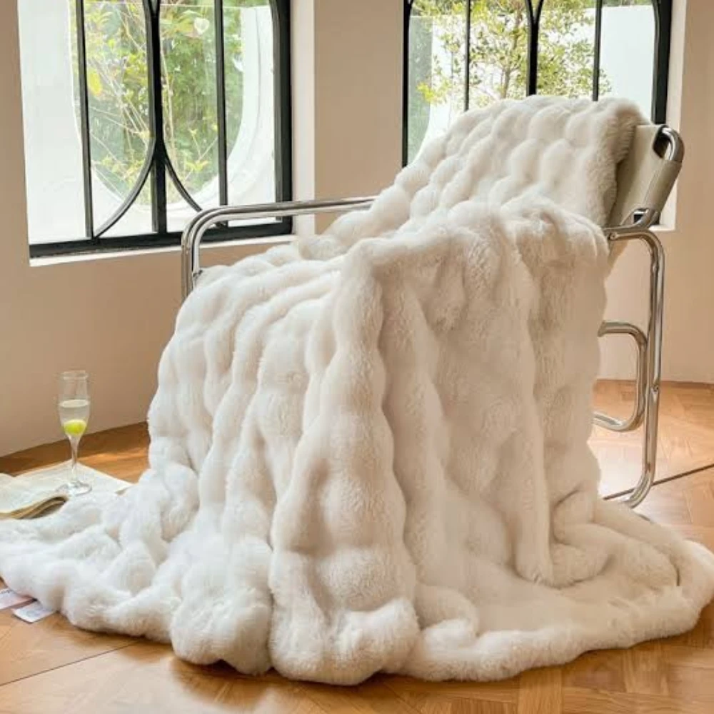 Plain Brush Cloth Super Soft Flannel Blanket